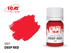Акрилова фарба Темно червоний (Deep Red) ICM 1007