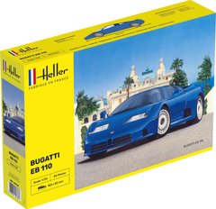 Сборная модель 1/24 автомобиль Bugatti EB 110 Heller 80738