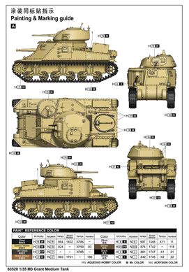 Сборная модель 1/35 американский средний танк M3 Grant I Love Kit 63520