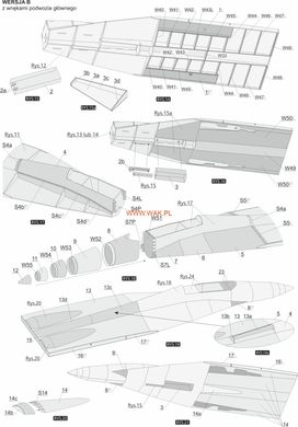 Паперова модель 1/33 український багатоцільовий винищувач MiG-29 Fulcrum-C WAK 3/22
