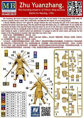 Фигура 1:24 Чжу Юаньчжан, первый император династии Мин. Битва за Нанкин, 1356 г. MASTER BOX 24059