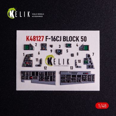 3D наклейки 1:48 для F-16CJ (Tamiya) Kelik K48127