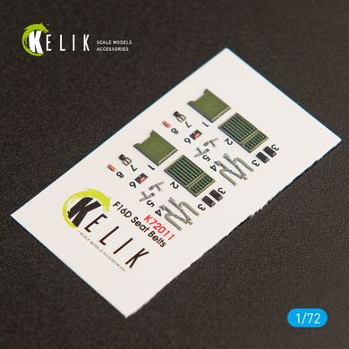 F-16D "Fighting Falcon" Interior 3D Stickers for Kinetic Kit (1/72) Kelik K72011, In stock