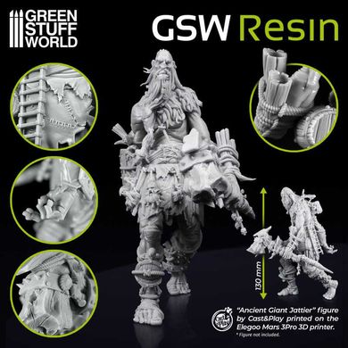 Resin for 3D printers - ABS-LIKE Green Stuff World 12039