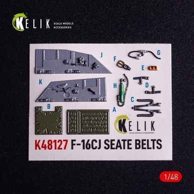 3D наклейки 1:48 для F-16CJ (Tamiya) Kelik K48127