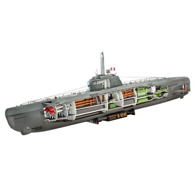 Сборная модель 1/144 немецкая подлодка Deutsches U-Boot Type XXI with interior Revell 05078