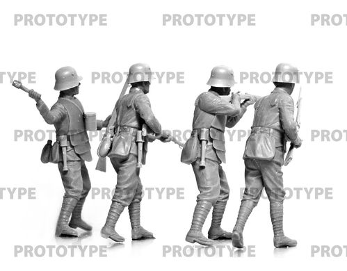 Фігури 1/35 Німецька піхота 1 СВ у сталевій броні ICM 35722