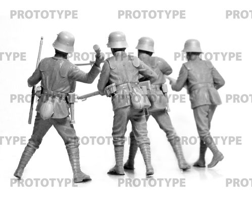 Фігури 1/35 Німецька піхота 1 СВ у сталевій броні ICM 35722