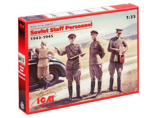 Фігури 1/35 Радянський штабний персонал (1943-1945 рр.), (4 фігури) ICM 35612