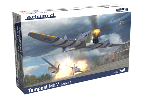 Сборная модель 1/48 британский истребитель Tempest Mk.V Series 1 Weekend Edition Eduard 84195