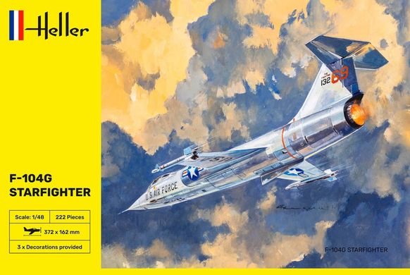 Prefab model 1/48 F-104G Starfighter Heller 30520