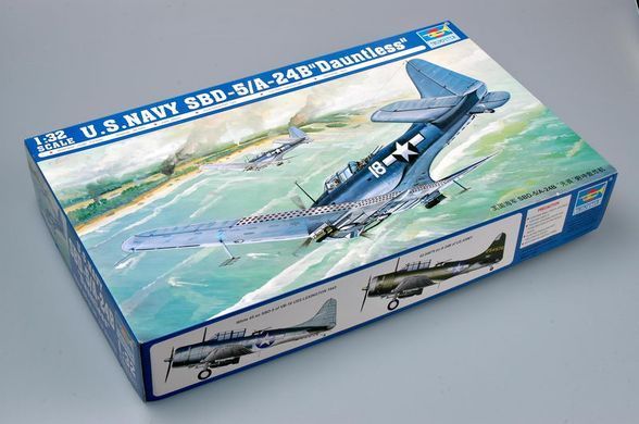 Сборная модель 1:32 самолет US Navy SBD-5/A-24B Dauntless Trumpeter 02243