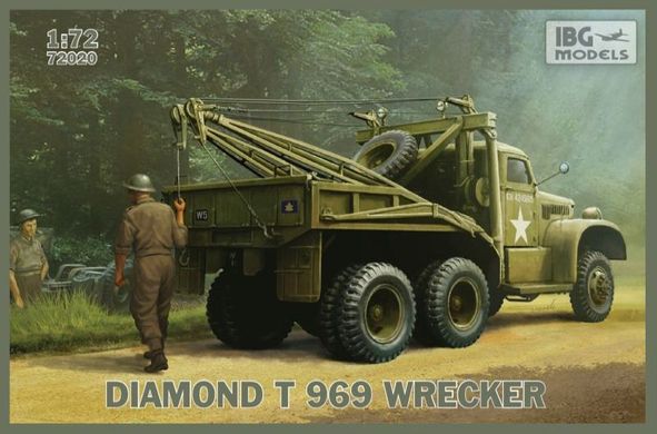 Сборная модель 1/72 американский автомобиль Diamond T 969 Wrecker IBG Models 72020