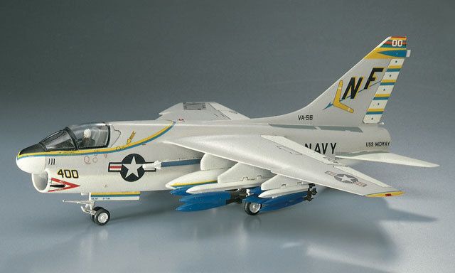 Assembled model 1/72 fighter A-7A Corsair II (U.S. Navy Carrier-Based Attacker) Hasegawa 00238