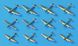 Збірна модель 1/700 набір авіаносних літаків ВМС Японії Tamiya 31516