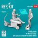 Figures 1:48 US Air Force pilots (2 pcs.) and M1 Weaver cart with hydraulic lift and AN-M64 500lb (World War II) Reskit RSF48-0185