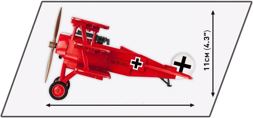 Учебный конструктор 1/32 немецкий самолет Красный Барон Fokker Dr.1 СОВI 2986