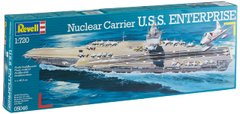 Assembled model 1/720 aircraft carrier Nuclear Carrier U.S.S. Enterprise Revell 05046