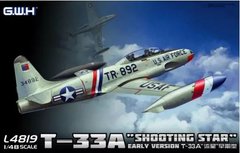 Збірна модель 1/48 літак T-33A "Shooting Star" Late Type T-33 Great Wall Hobby L4819