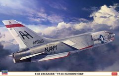 Assembled model 1/48 aircraft F-8E Crusader `VF-111 Sundowners' Hasegawa 07524