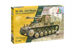 Збірна модель 1/72 самохідна артилерійська установка SD.KFZ.124 WESPE Italeri 7061