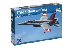 Сборная модель 1/72 самолета F/A-18 Swiss Air Force Italeri 1385