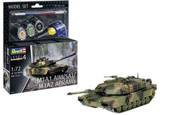 Стартовий набір 1/72 танк M1A1 AIM(SA) / M1A2 Abrams Revell 63346