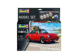 Стартовый набор 1/24 для моделизма автомобиль Porsche 911 Carrera 3.2 Targa (G-Model) Revell 67689