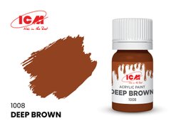 Акрилова фарба темно-коричневий (Deep Brown) ICM 1008