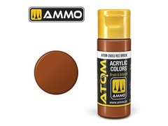 Acrylic paint ATOM Red Brick Ammo Mig 20053