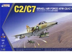 Сборная модель 1/48 самолет C2/C7 Israeli Air Force Kfir C2/C7 Kinetic 48046