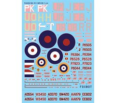Decal 1/48 Spitfire Mk. II (Part 1, Presentation Sessions) Foxbot 48-002, In stock