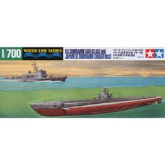 Збірні моделі 1/700 U.S. Submarine Gato Class & Japanese Submarine Chaser No.13 Tamiya 31903