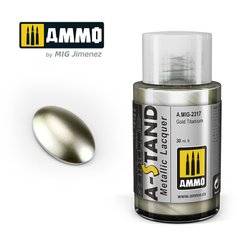 Металеве покриття A-STAND Gold Titanium Золотий титан Ammo Mig 2317