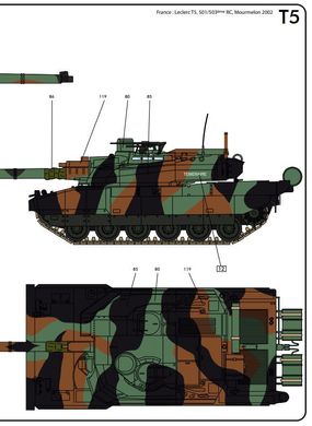 Assembly model 1/35 tank Leclerc T5/T6 Heller 81142