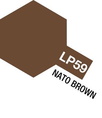 Нитро краска LP59 Коричневый НАТО (Nato Brown), 10 мл. Tamiya 82159