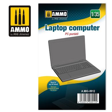 1/35 scale model Ammo Mig 8912 laptop