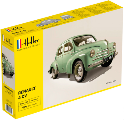 Збірна модель 1/24 автомобіль Renault 4CV Heller No. 80762
