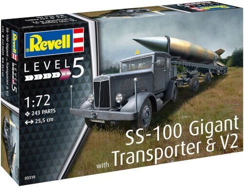 Збірна модель 1:72 SS-100 Gigant з транспортером і V2 Revell 03310