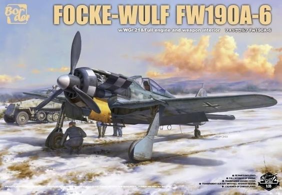 Сборная модель 1/35 самолет Focke-Wulf Fw190A-6 Border Model BF-003