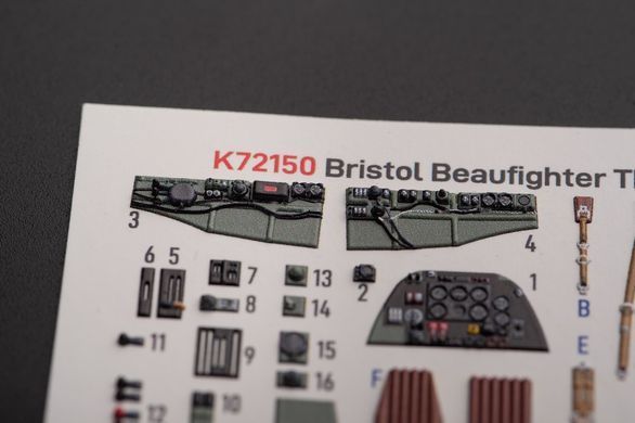 3D наклейки 1:72 Bristol Beauhfighter TF.X для Airfix Kelik K72150