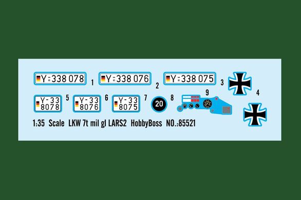 Сборная модель LKW 7t mil gl LARS2 HobbyBoss 85521