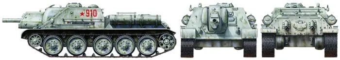 Збірна модель 1/48 Радянський винищувач танків СУ-122 Tamiya 32527