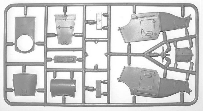 Assembly model 1/48 light armored vehicle Ba-20 early cylindrical turret ACE 48108