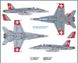 Сборная модель 1/72 самолет F/A-18 Swiss Air Force Italeri 1385
