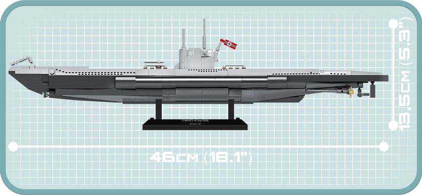 Навчальний конструктор 1/144 німецький підводний човен U-Boot U-47 TYP VII B СОВI 4828
