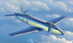 Сборная модель самолет 1/48 Supermarine Attacker F.1 Fighter Trumpeter 02866