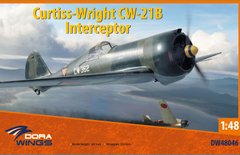 Збірна модель 1/48 винищувач Curtiss-Wright CW-21B Interceptor DW 48046