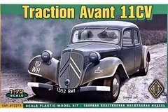 Збірна модель 1/72 французький легковий автомобіль Traction Avant 11CV ACE 72273