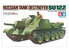 Сборная модель 1/35 Самоходно-артиллерийская установка SU-122 Russian Gun Tamiya 35093